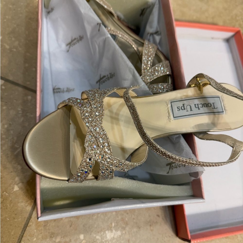 Touch Ups Glittering Gold Heels